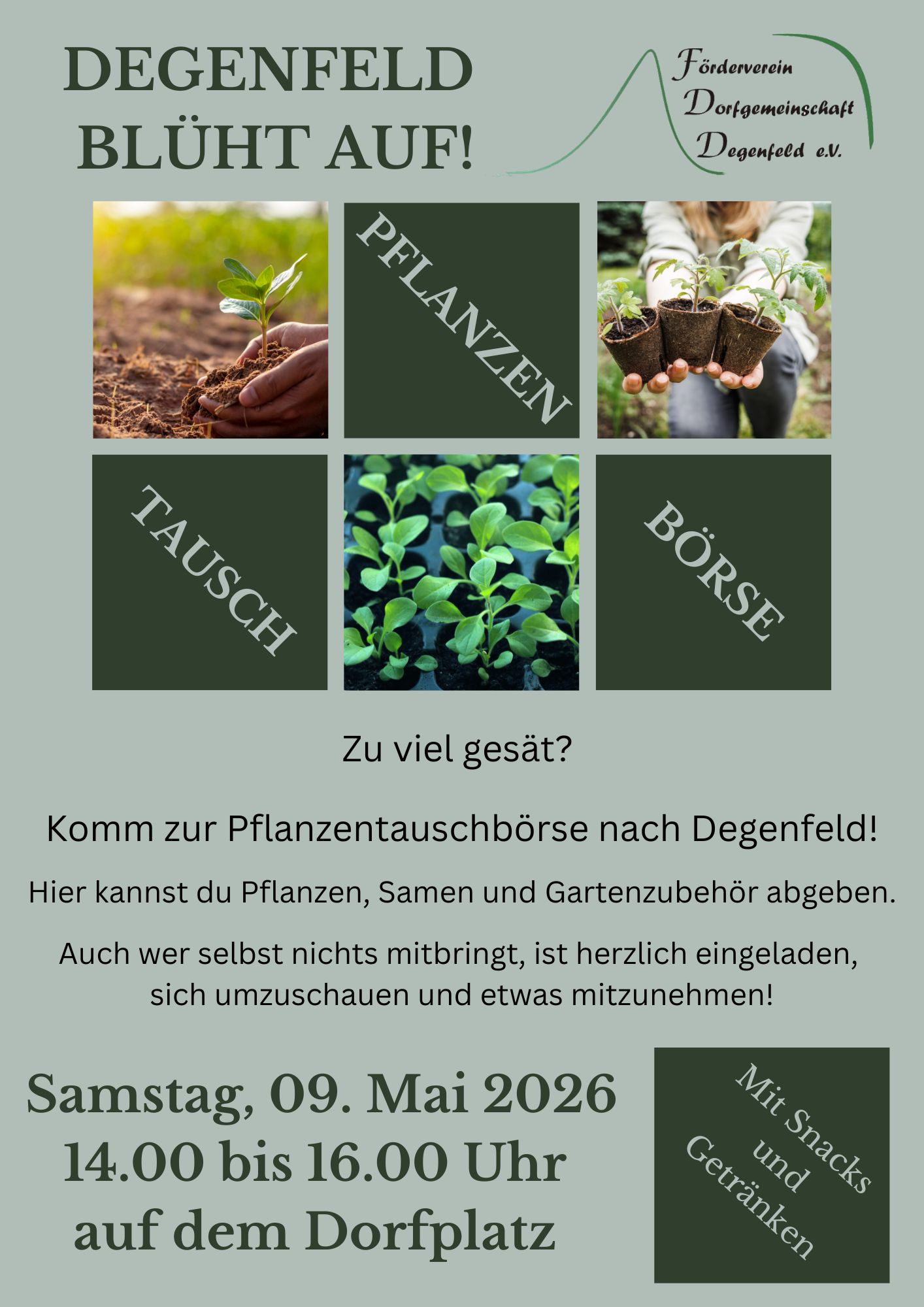 Pflanzentauschb�rse am Samstag, 09. Mai 2026